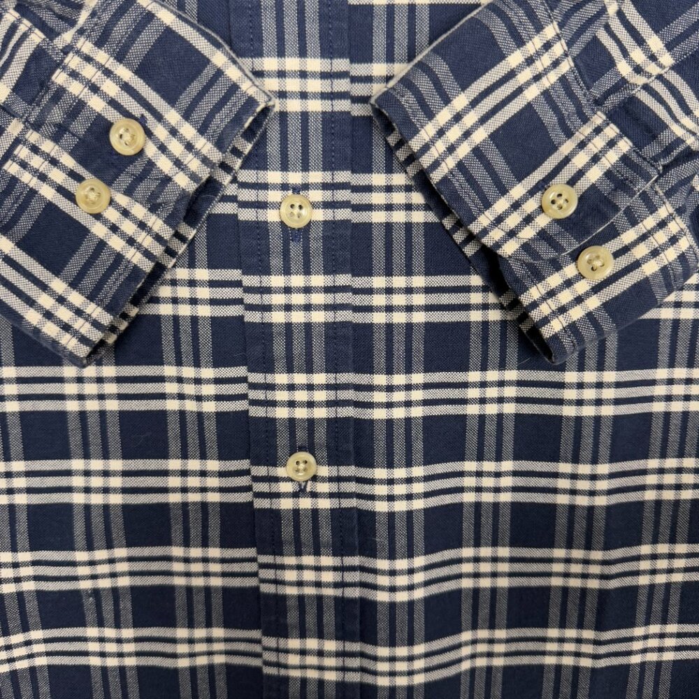VTG Men's TOMMY HILFIGER Oversized Plaid Oxford Long Sleeve Shirt | Size M - Picture 4 of 11